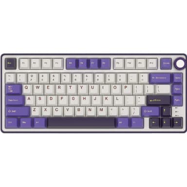 Клавіатура дротова Royal Kludge R75 75% White-purple зображення товару