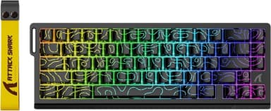 Клавіатура ATTACK SHARK X68 HE Black Contour Magnetic Switch Дротова Механічна RGB Підсвічування З Підтримкою HOT-SWAP зображення товару