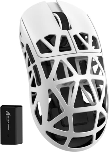 Безпровідна Ігрова Миша ATTACK SHARK R2 WHITE 2.4G/Bluetooth/USB type-c Сенсор PAW3950 зображення товару