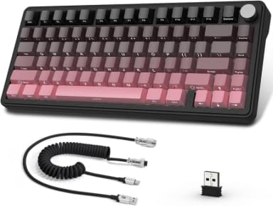Клавіатура Attack Shark X85 BlackBerry Бездротова Ігрова Механічна. 2.4G/Bluetooth/Кабель. Батарея 5000mAh. 75% зображення товару