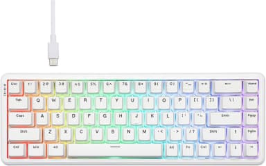 Ігрова Клавіатура AJAZZ AK680 MAX White Магнітні світчі. 8000Hz/s. RapidTrigger зображення товару