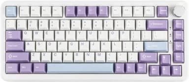 Ігрова Клавіатура AJAZZ AK820 MAX White-Purple З Магнітними Світчами. Дротова 8000 Гц/с. Switch 0.1 мм. зображення товару