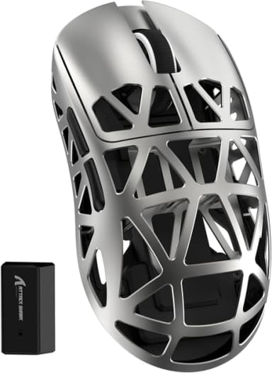 Безпровідна Ігрова Миша ATTACK SHARK R2 Grey 2.4G/Bluetooth/USB type-c Сенсор PAW3950 зображення товару