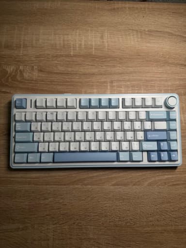 Ігрова Безпровідна Клавіатура AULA F75 Blue Sea Salt ENG/UKR зображення товару